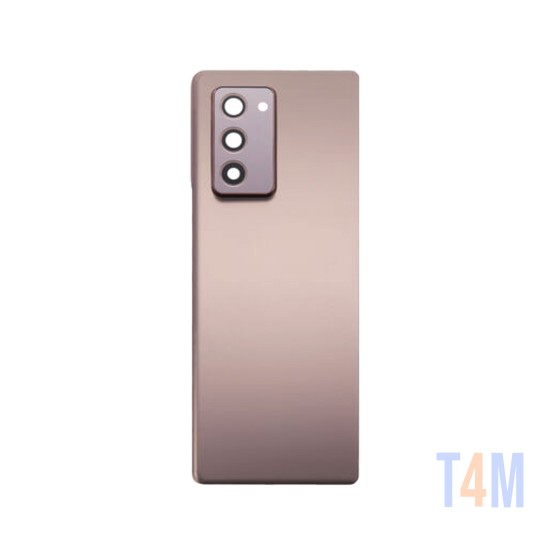 Tampa Traseira com Lente da Câmera Samsung Galaxy Z Fold 2 5g/F916 Bronze Místico